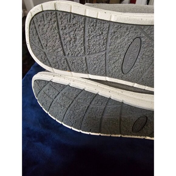 Sonoma Mens Gray Canvas Slip-On Shoes Size 6 With Memory Foam For Comfort - Picture 9 of 9